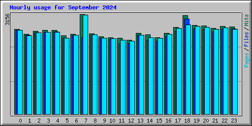 Hourly usage for September 2024